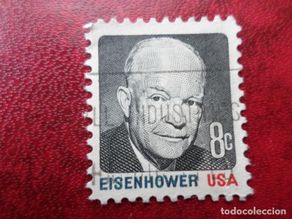 Sellos: -estados unidos, 1971, presidente eisenhower, Yvert 921
